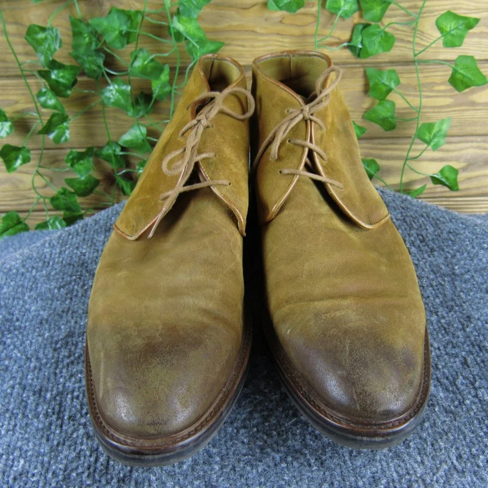 Armando Silva Zegna Men's 43 EU Brown Suede Leather Ankle Chukka Boots‎